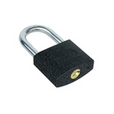 CANDADO DE HIERRO COLOR NEGRO GANCHO CORTO MOD 104 49 MM ECONOMICO