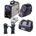 [AXT-257LCD-C3] COMBO SOLDADORA/INVERSOR 250 AMP BIVOLTAJE+MOCHILA P/HERR+CARETA+GUANTES+ESQUINA MAGNETICA