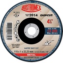 [AUS-2014] DISCO P/CORTE METAL SUPERDELGADO 4 1/2 X 3/64 X 7/8 AC. AL CARBON EASY CUT MAX.