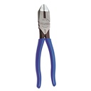 PINZA DE ELECTRICISTA ALTA PALANCA 8 MANGO AZUL BLISTER