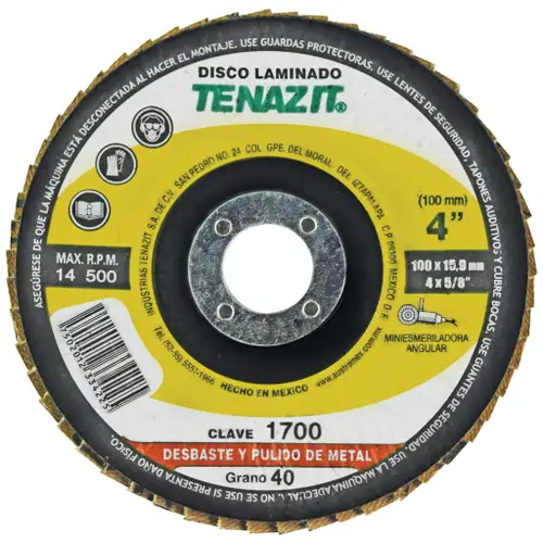 [AUS-1701] DISCO LAMINADO TZA G-60 4 1 /2 X 5/8