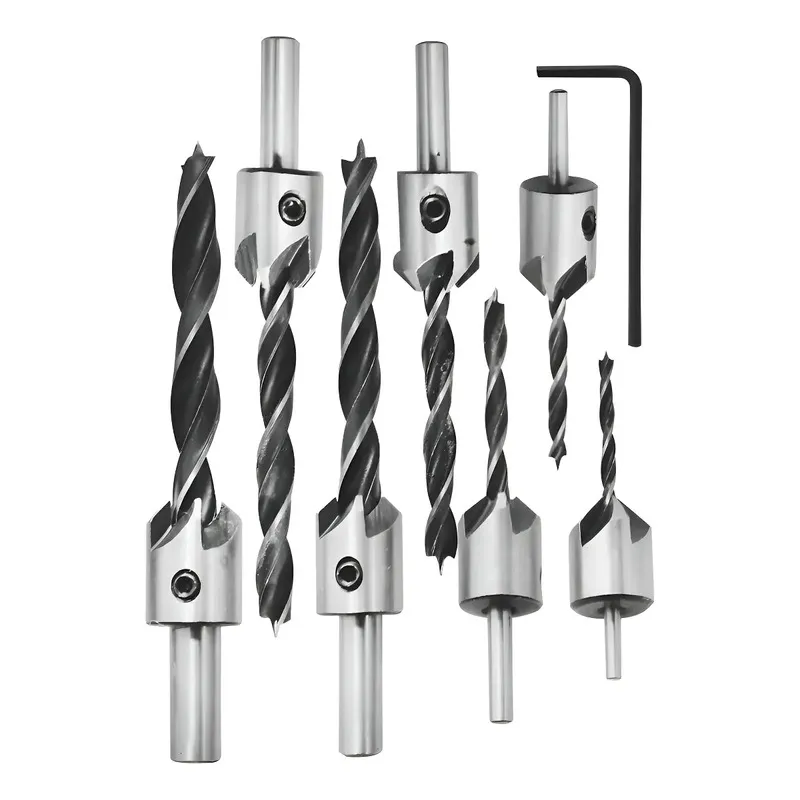 KIT DE AVELLANADORES PARA MADERA 7 PZAS MARCA ADIR