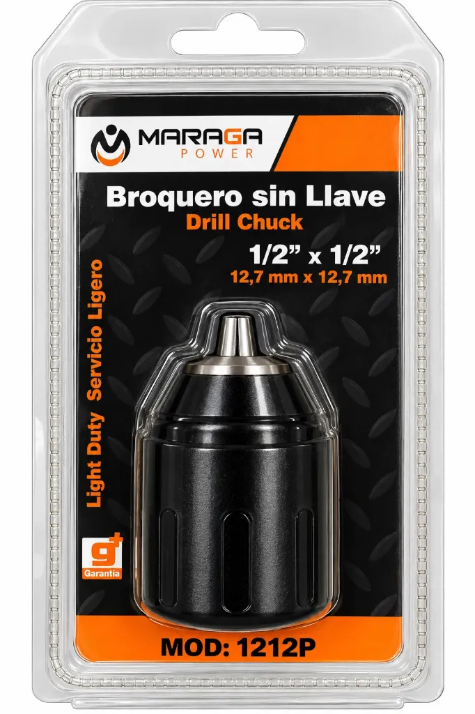 BROQUERO SIN LLAVE 1/2 CAPACIDAD 12.7 MM MGA-MCBS1212P