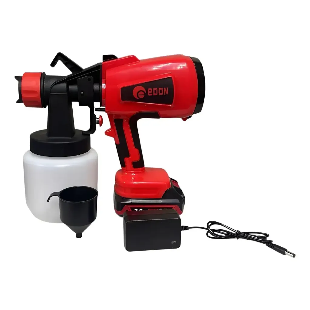 [RED-ED-PG-21V] PISTOLA DE PINTURA INALAMBRICA, 2 BATERIAS 2.0 MAX Y CARGADOR DE CABLE