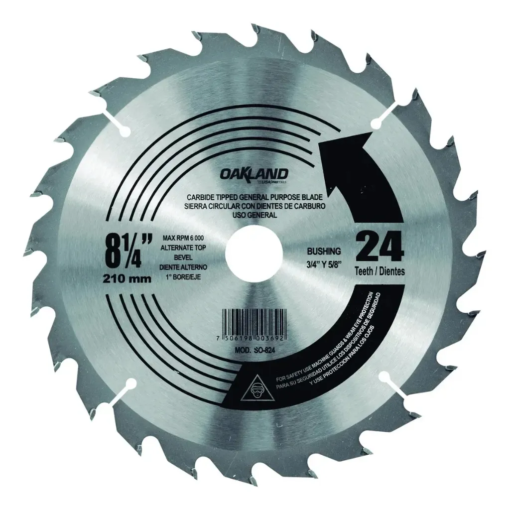 SIERRA DE CARBURO DE TUGSTENO 8 1/4 X24D (3/4,5/8) OAK-SO-824