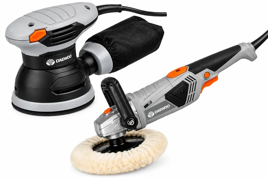 COMBO PULIDORA/LIJADORA DE 1,400 WATTS DE 7 PULG.+LIJADORA ROTOORBITAL DE 5 PULG DAE-CO-DACP1400